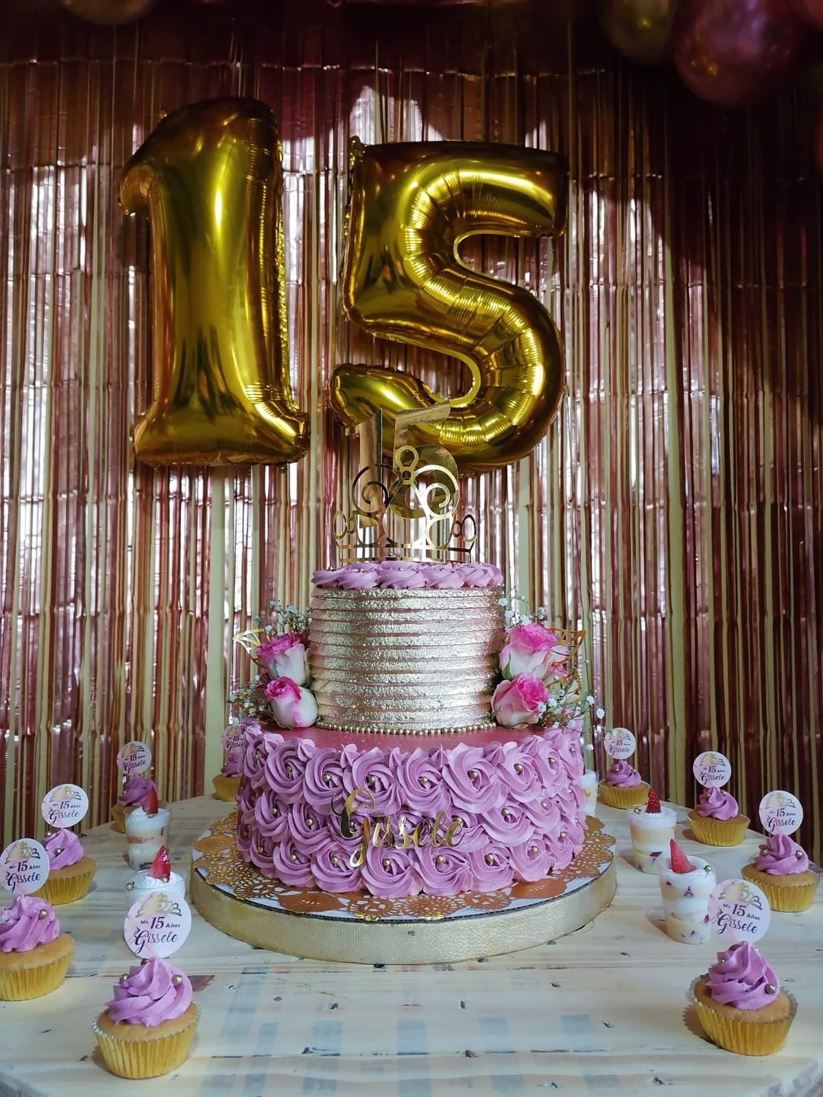 Pastel de 15 años